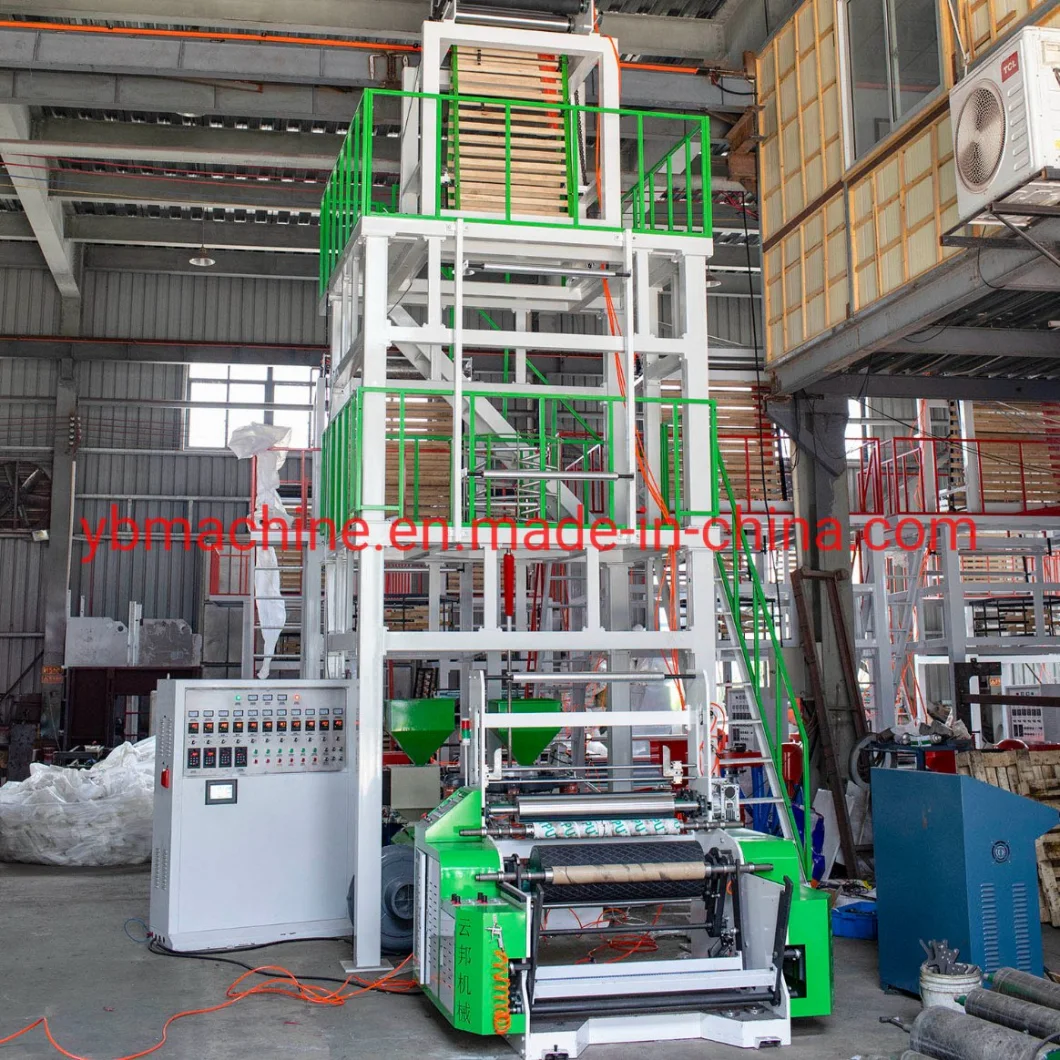 Automatic High Speed LDPE HDPE LLDPE ABA Film Extruder Plastic Film Blowing Machine