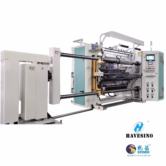 China Factory Wholesale Price New Automatic Cutting BOPP PE PVC Film Foil Paper Fabric Roll Cutter Slit Slitter Rewinder Slitting Rewinding Making Machine